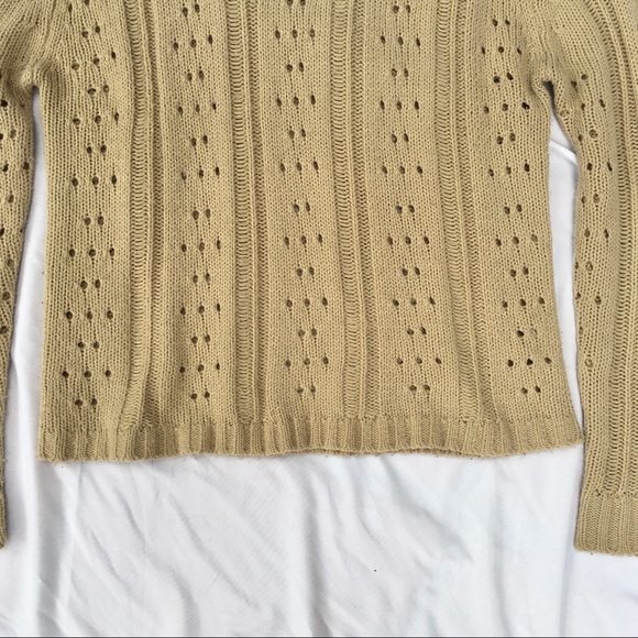 UO Urban Outfitters Tan Beige Camel Dotted Sweater - Picture 8 of 10